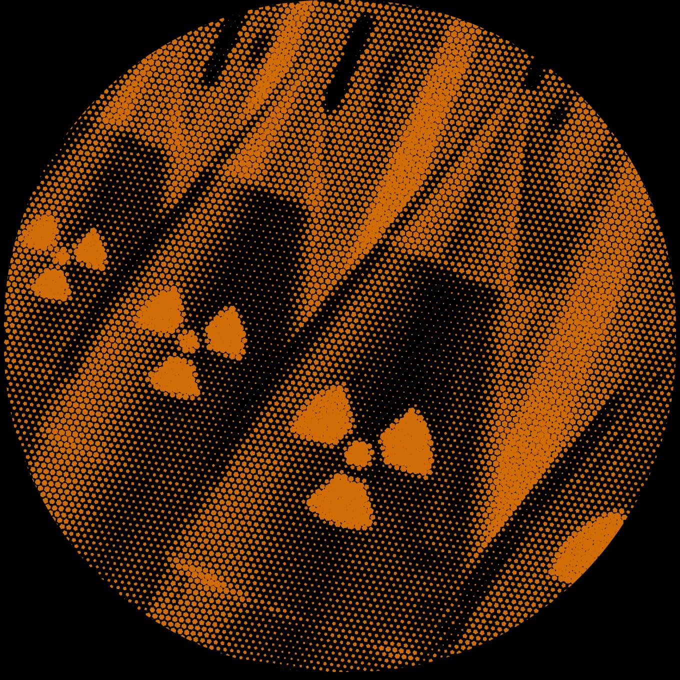 Orange radioactive overlay