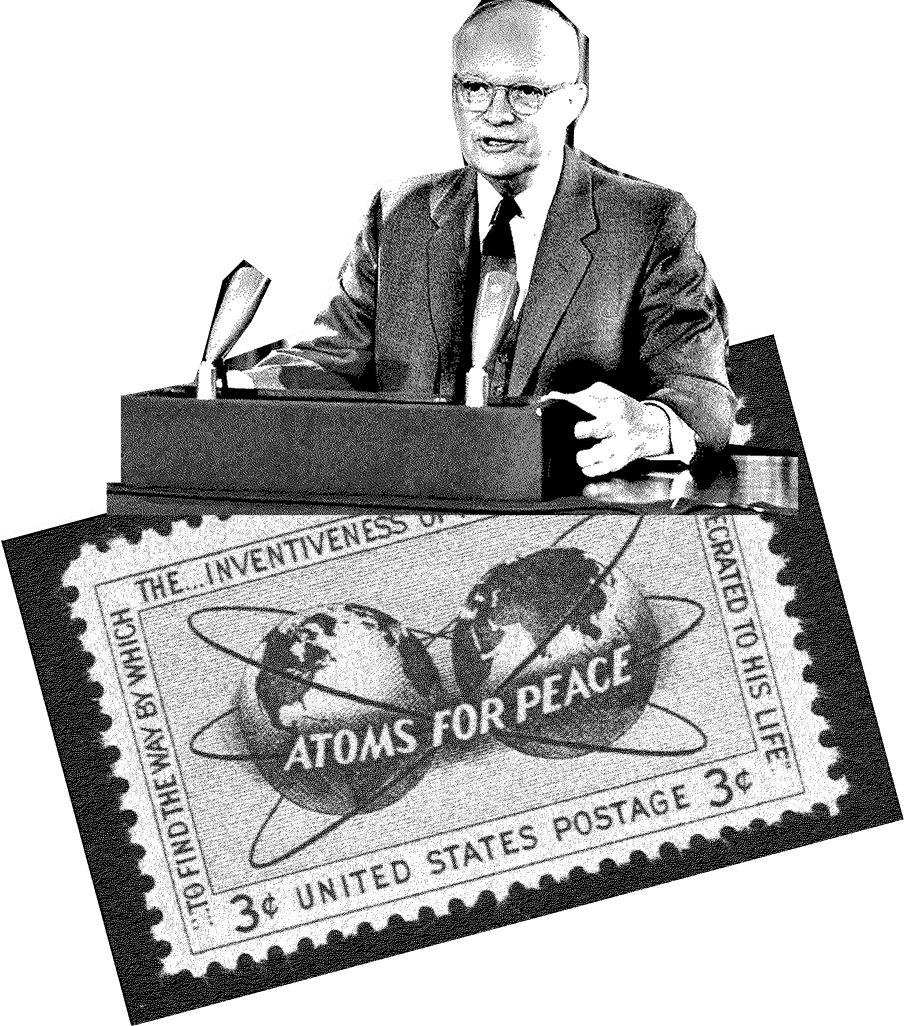 Eisenhower delivering Atoms for Peace speech